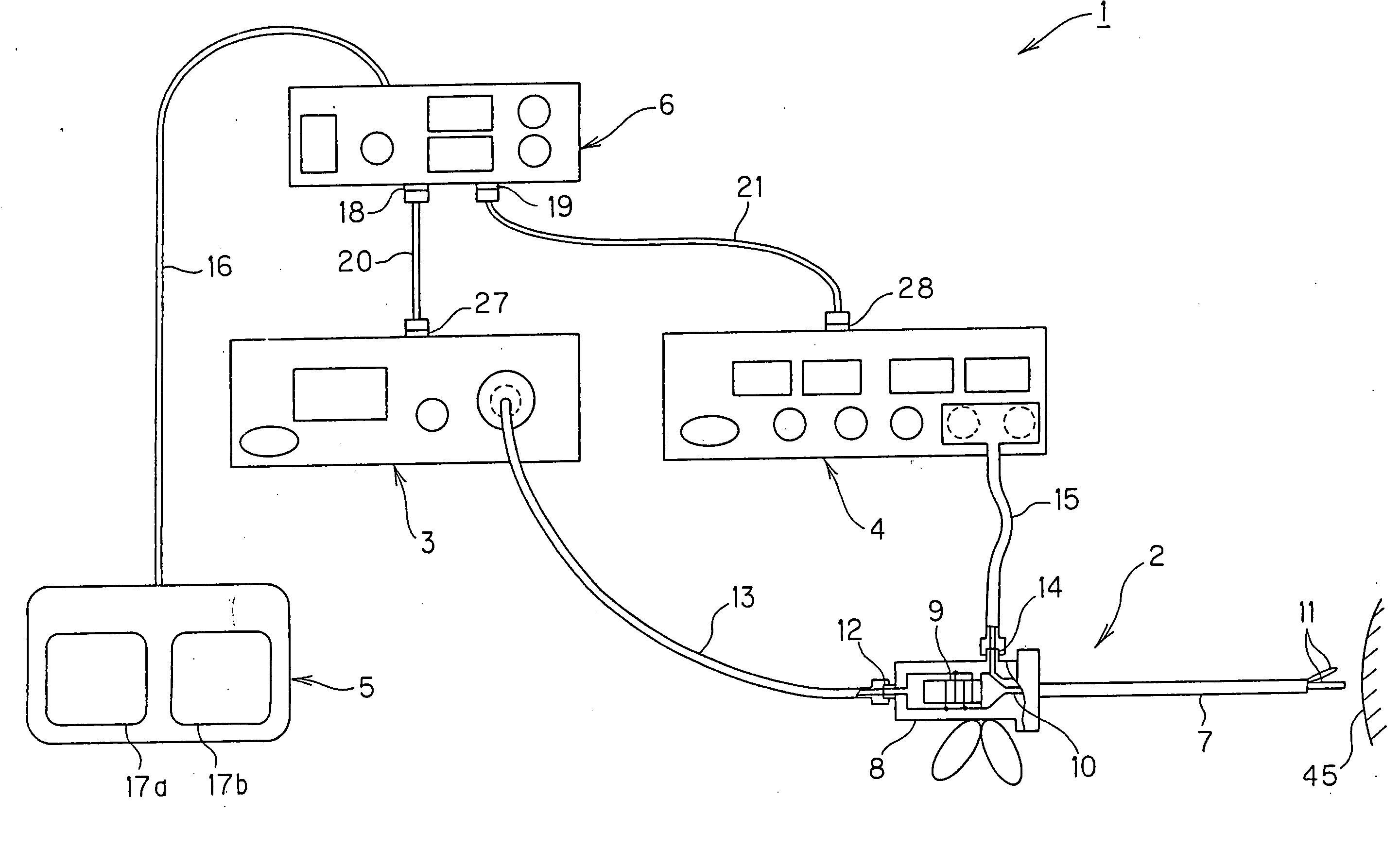 Relay device and ultrasonic-surgical and electrosurgical system