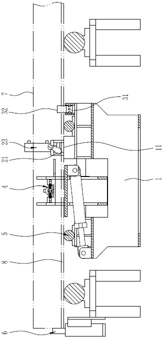 Fabricated building steel beam wing plate automatic locking device