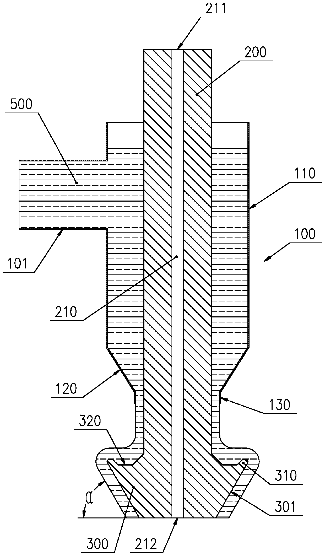 Glass pipe overflow down-draw molding apparatus and design method thereof