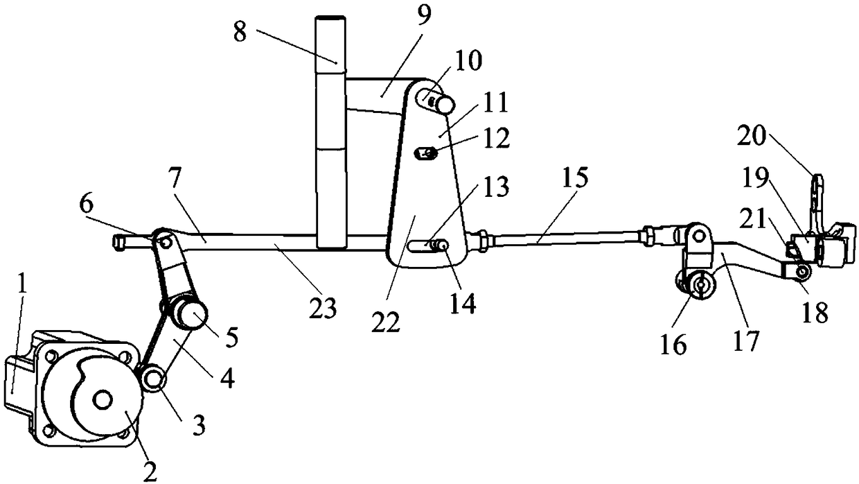 Presser foot lifting device