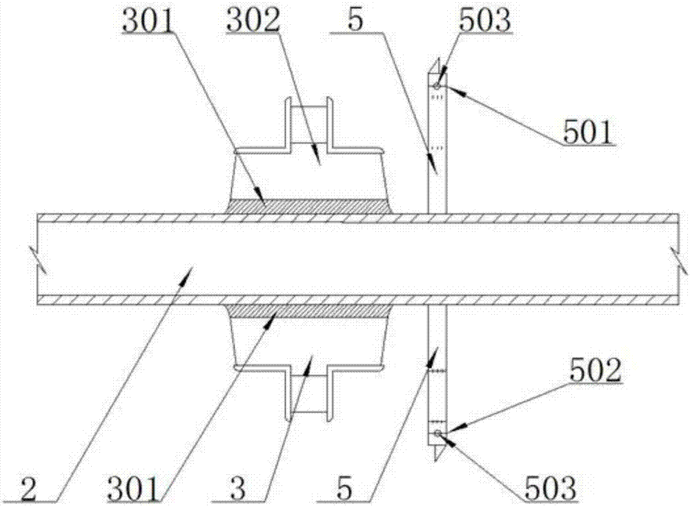 Double-sided mounting method for guide rail brackets in front jig states of transverse bulkheads of container ships