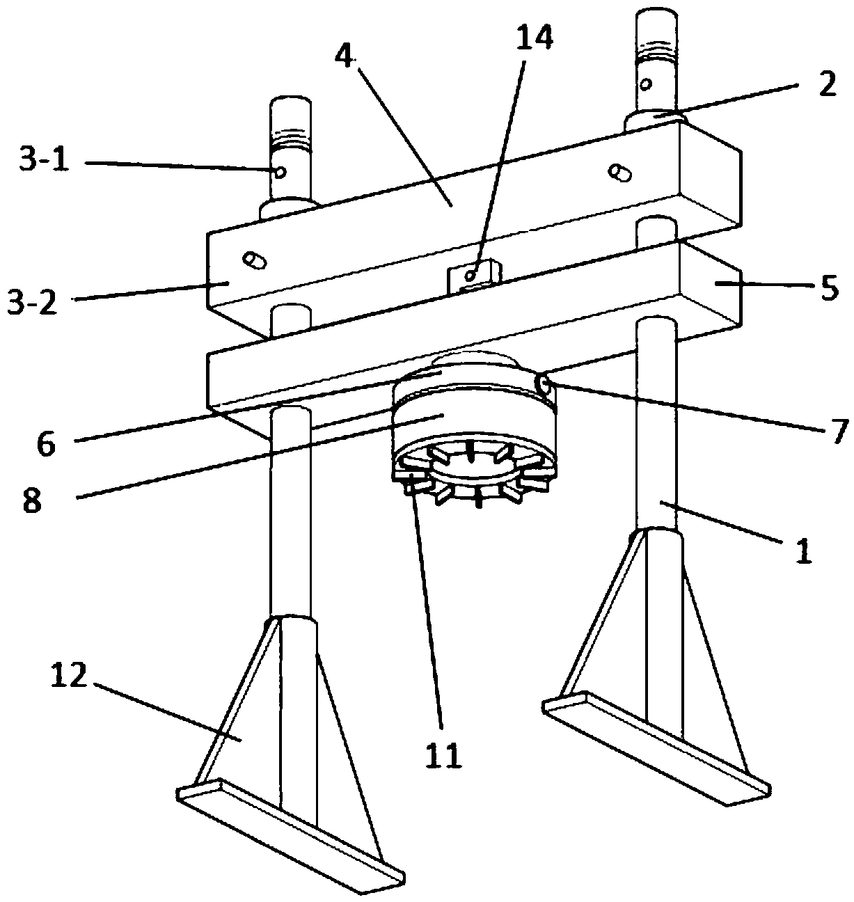 Overlaying-ring ring shear apparatus as well as overlaying ring shear test