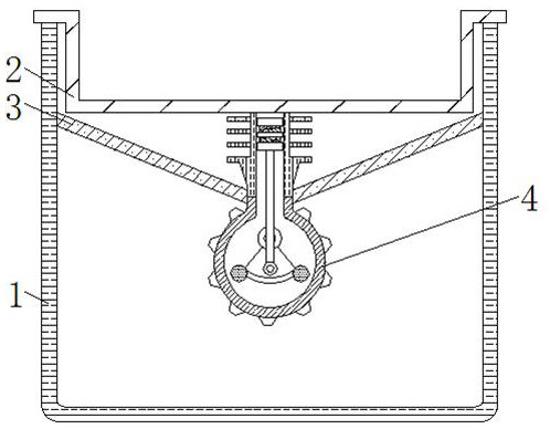 Fish pond feeding and oxygenation device in fish and vegetable symbiosis system