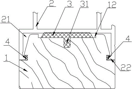 An aluminum-wood composite window assembly and an aluminum-wood composite window