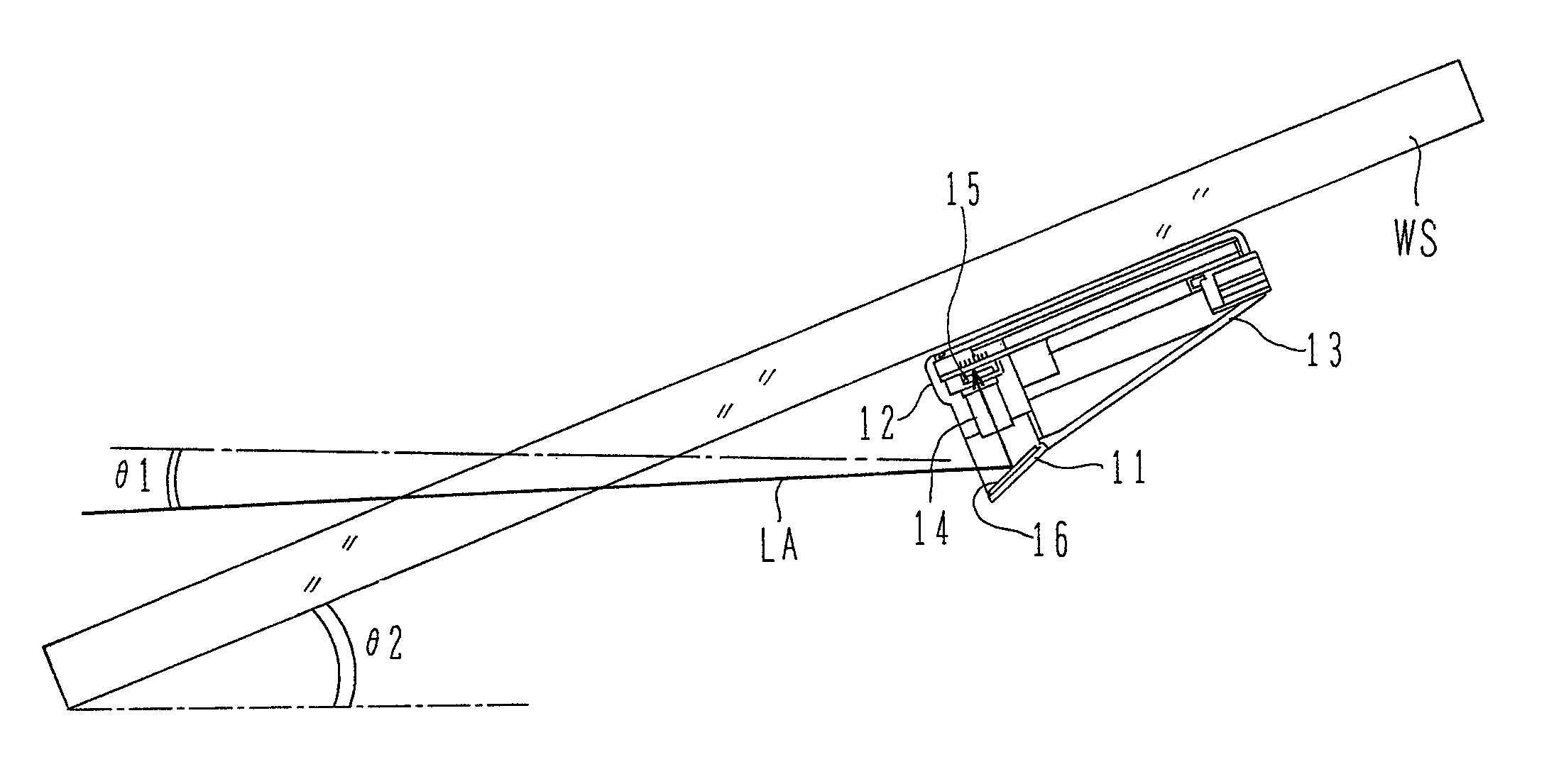 Camera for mounting in motor vehicle