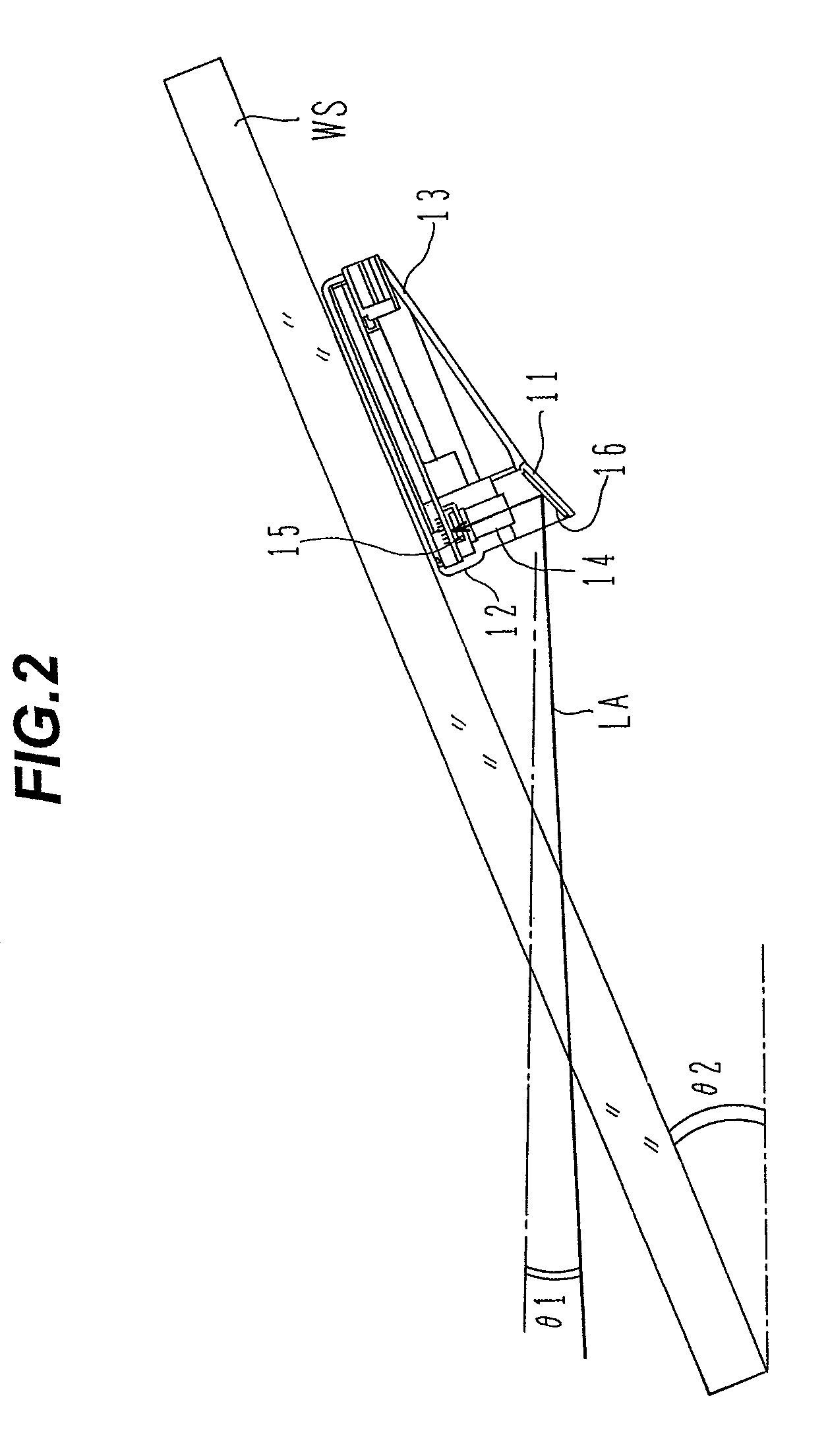 Camera for mounting in motor vehicle