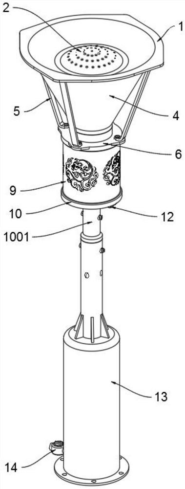 Double-light-emitting module type LED street lamp