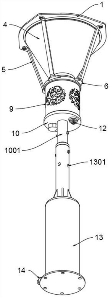 Double-light-emitting module type LED street lamp