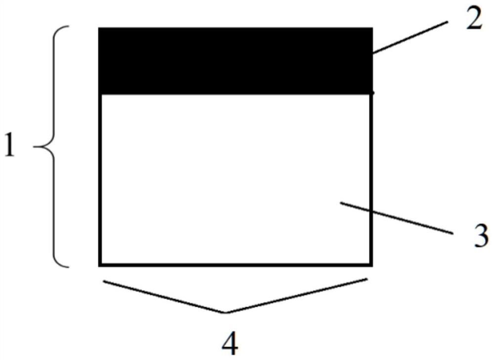 Wood-like black body material and preparation method and application thereof