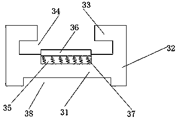 Clamping movement component used for paint detection