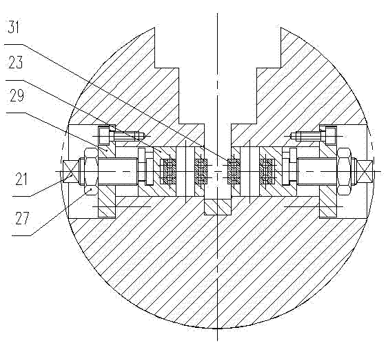 Broaching fixture for key groove of connection fork sleeve