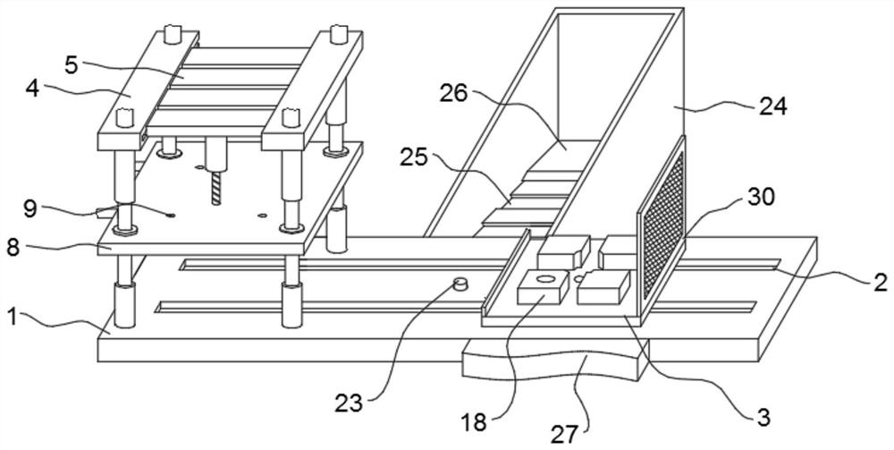 Multi-station hole system drilling machine for machining based on speed reducer