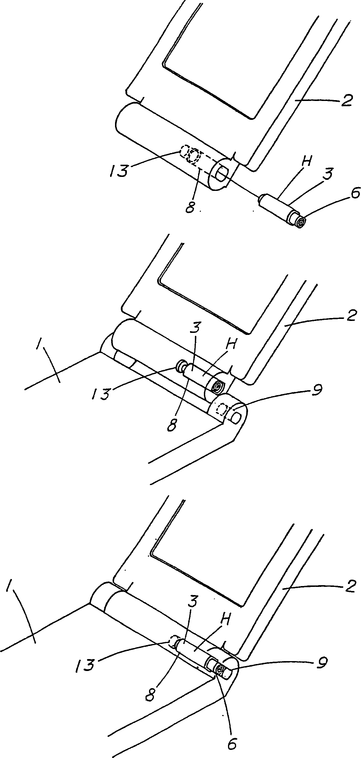 Hinge unit and electronic apparatus using it