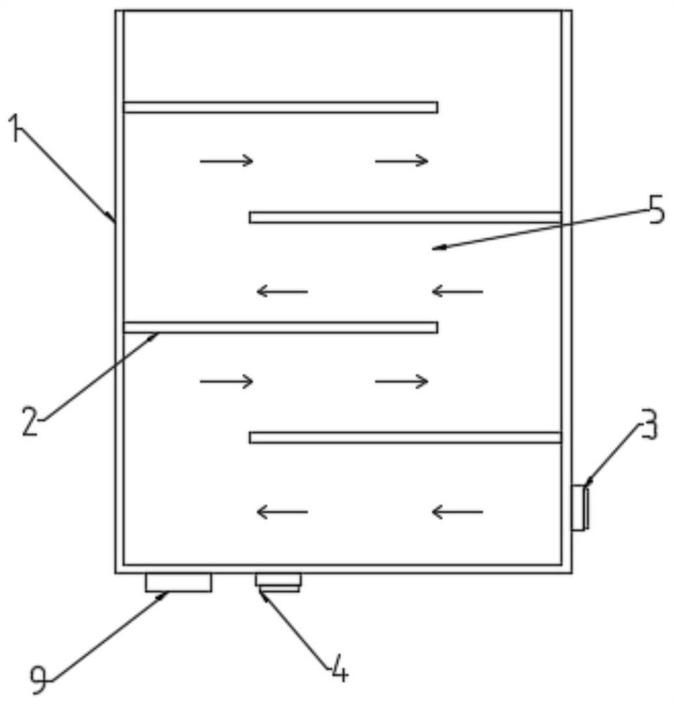 Aerobic granular sludge water treatment integrated device