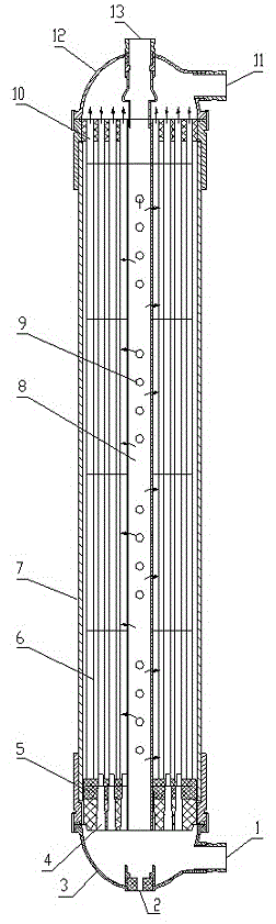 Hollow fiber ultrafiltration membrane module casting device, and casting method thereof
