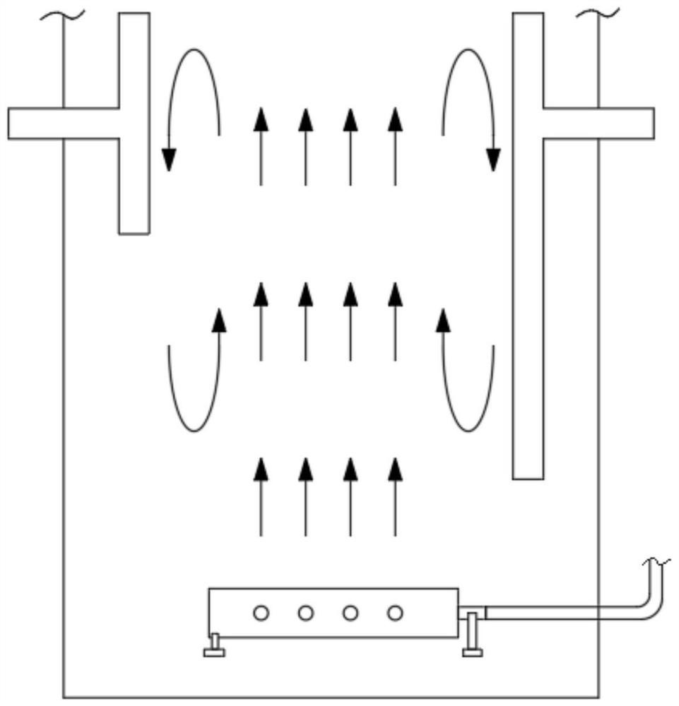 In-pool aerator pipe device for sewage treatment