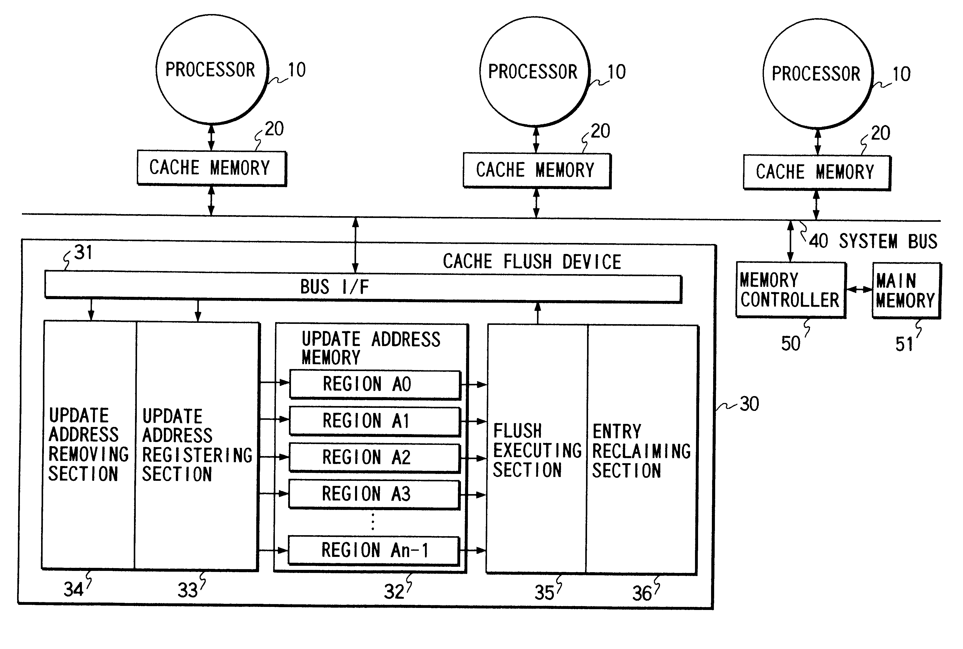 Cache flush apparatus and computer system having the same