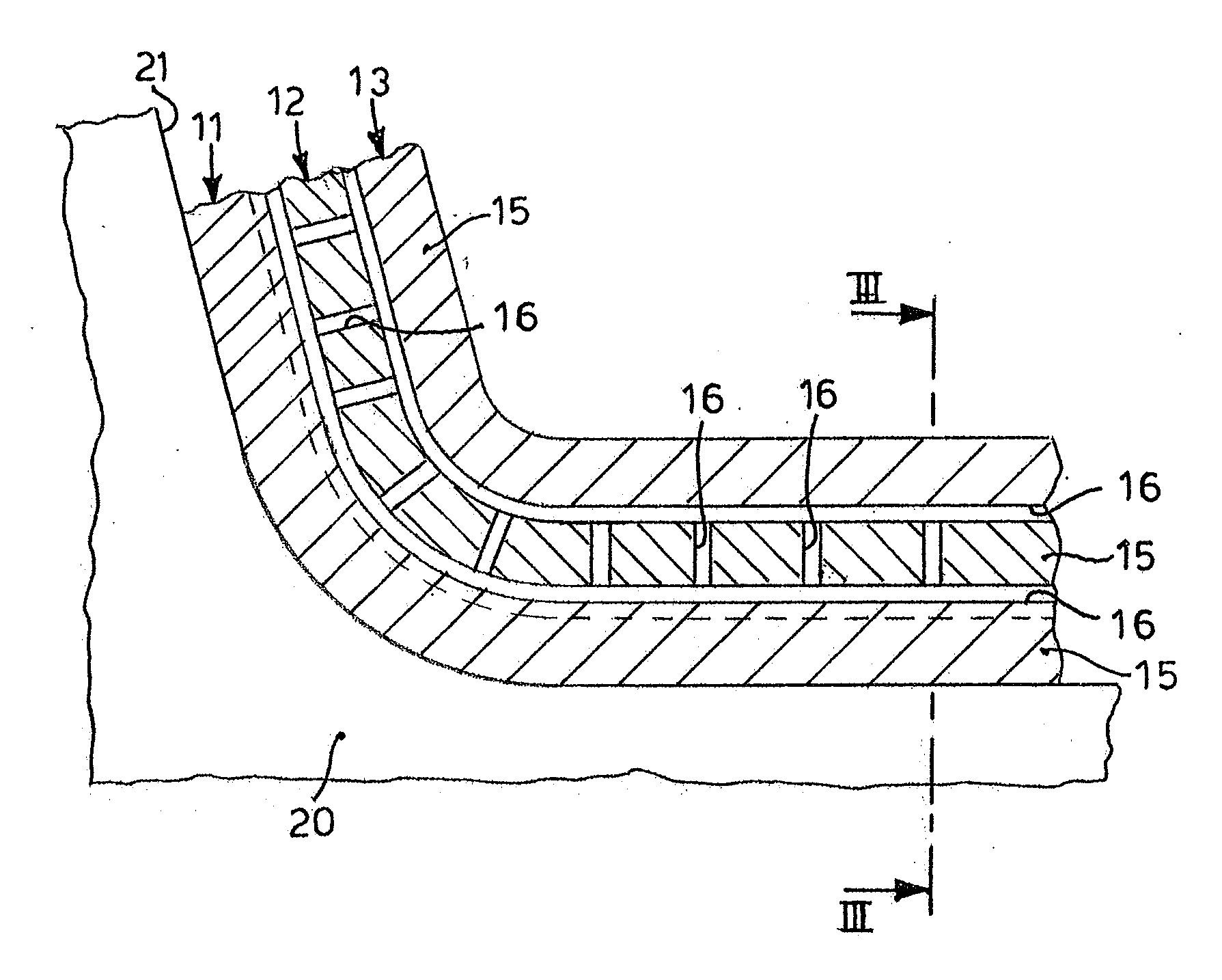 Multilayer structure and method to produce a multilayer structure