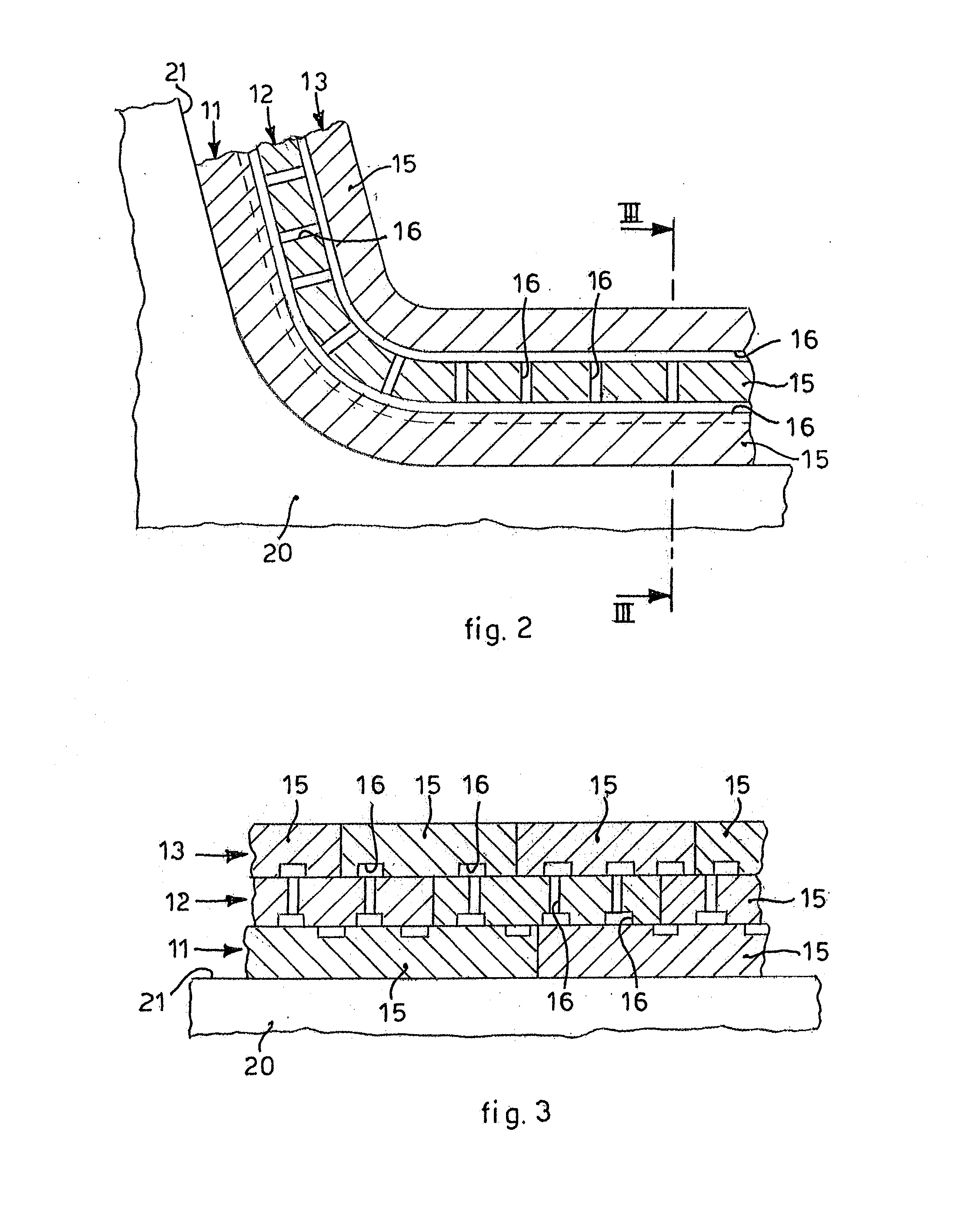 Multilayer structure and method to produce a multilayer structure