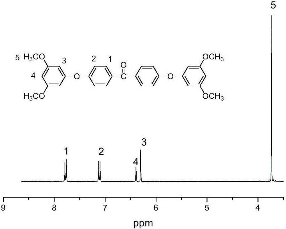 Tetramine monomer and preparation method and application thereof