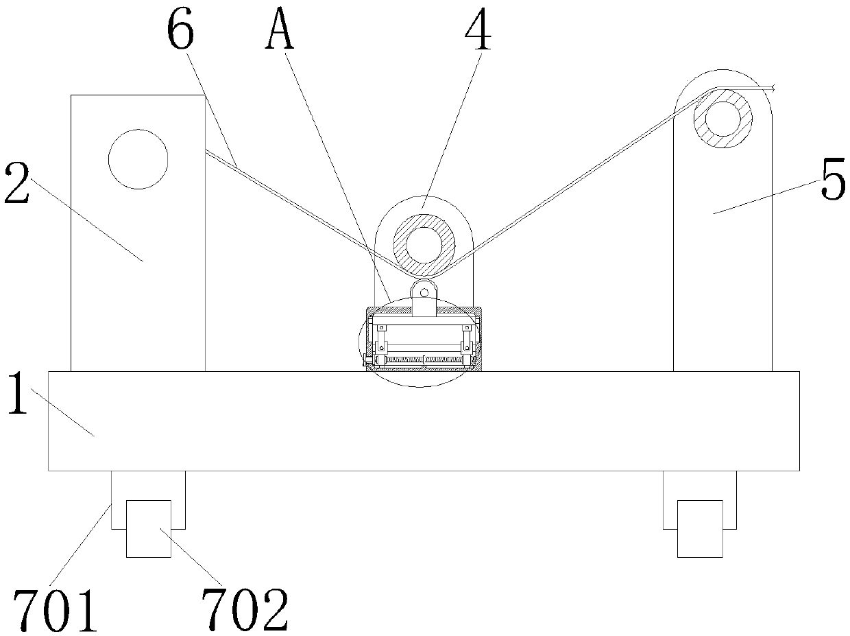 Lithium battery membrane rolling device