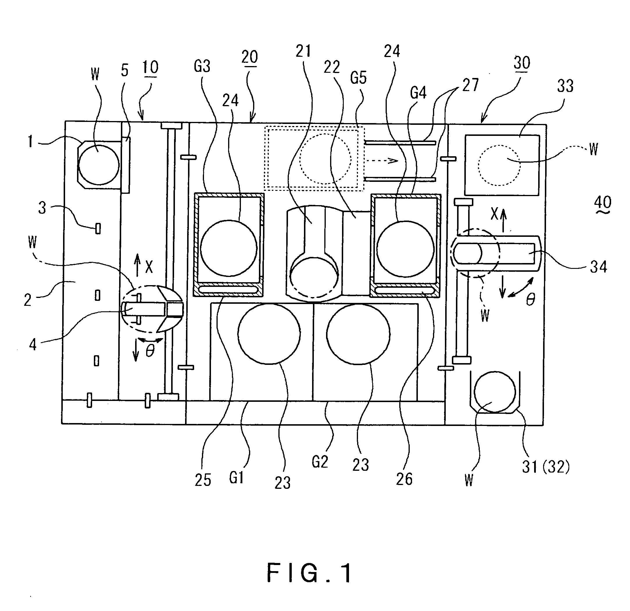 Exhaust system for use in processing a substrate