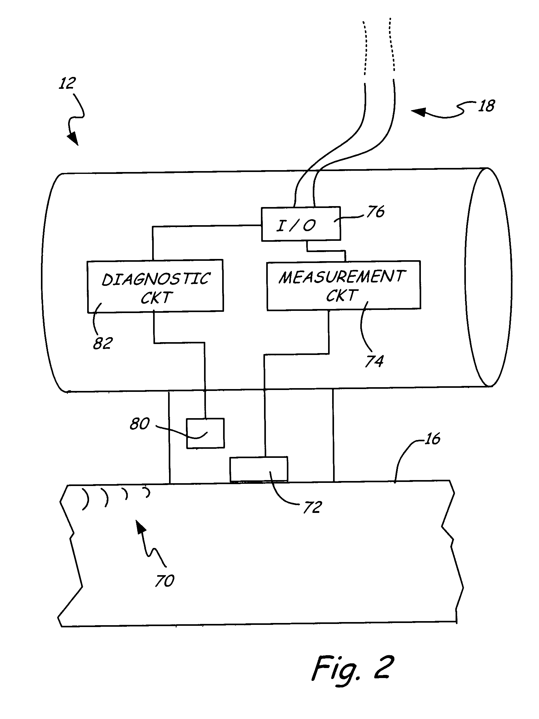 Process device with vibration based diagnostics