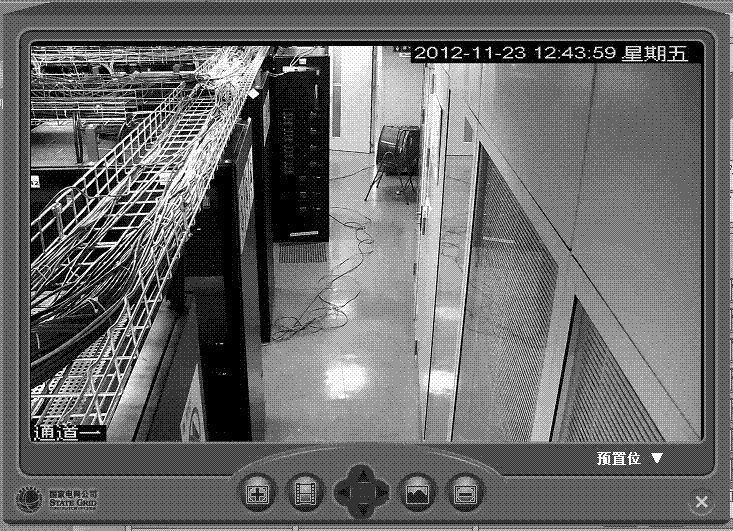 Visual centralized monitoring system for loading videos of dynamic machine rooms