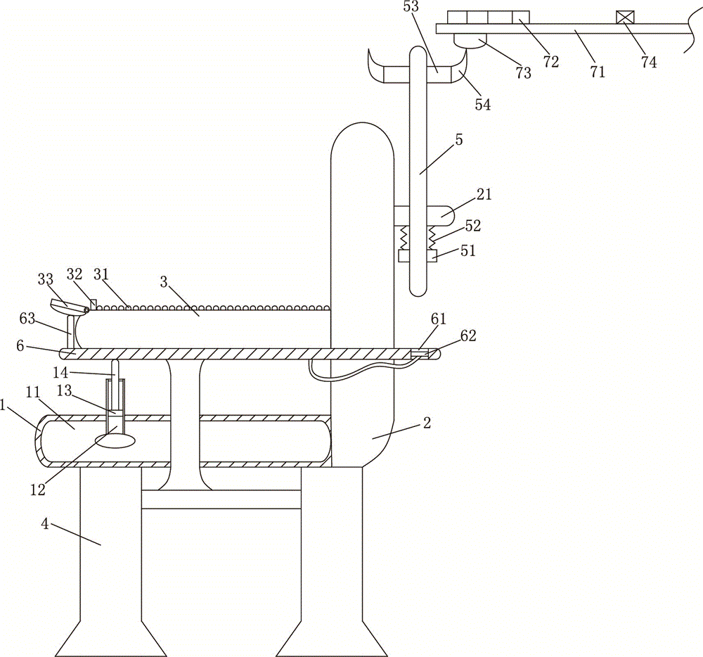Medical infusion chair capable of conducting heating automatically