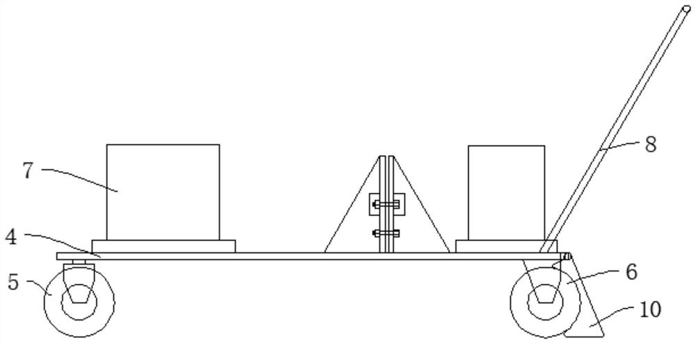 A grinding device for supporting a welding roller frame