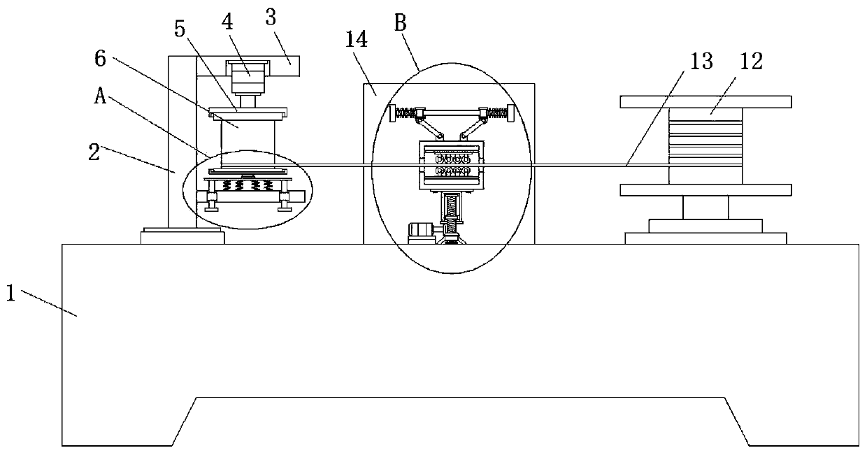 Winding device of square iron core inductor