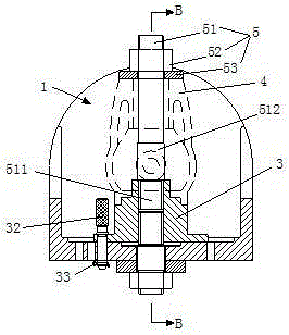 A tool for machining the blade hole of the impeller body of the axial flow pump