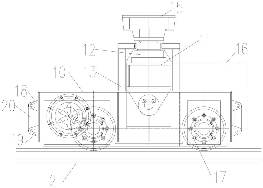 Girder transporting vehicle, girder transporting system, steel box girder assembling system and steel box girder assembling methods