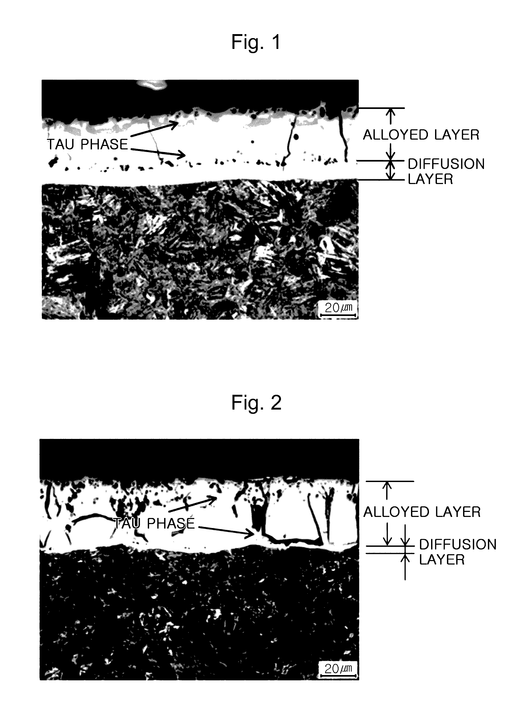 Hot press formed parts having excellent powdering resistance during hot press forming, and method of manufacturing the same
