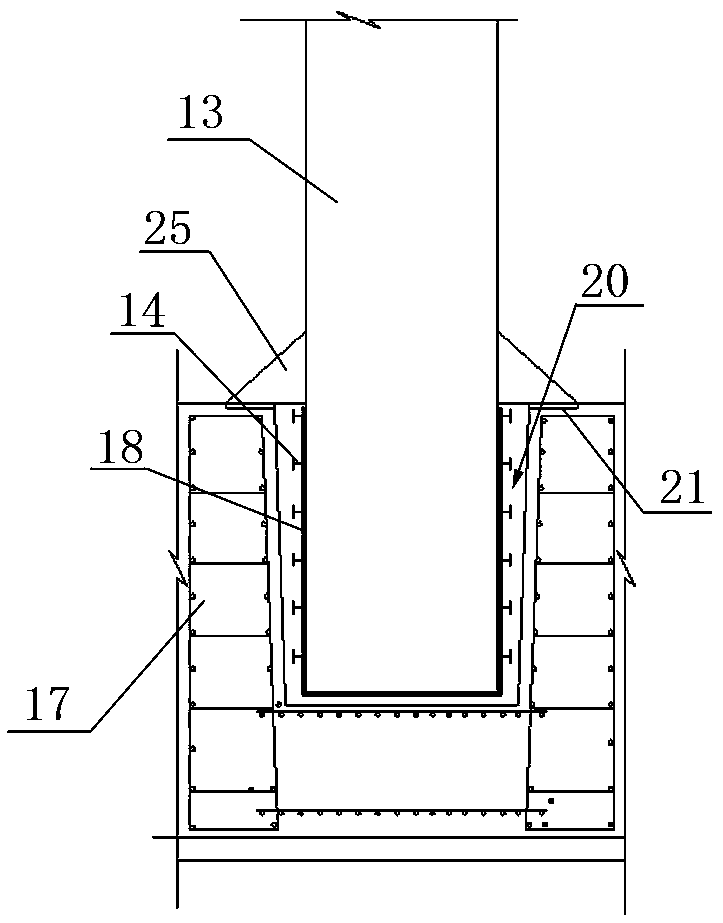 Construction method for quickly assembling the transverse block of a bridge substructure