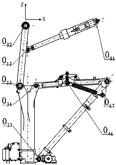 Foldable retractable structure and retractable method for undercarriage