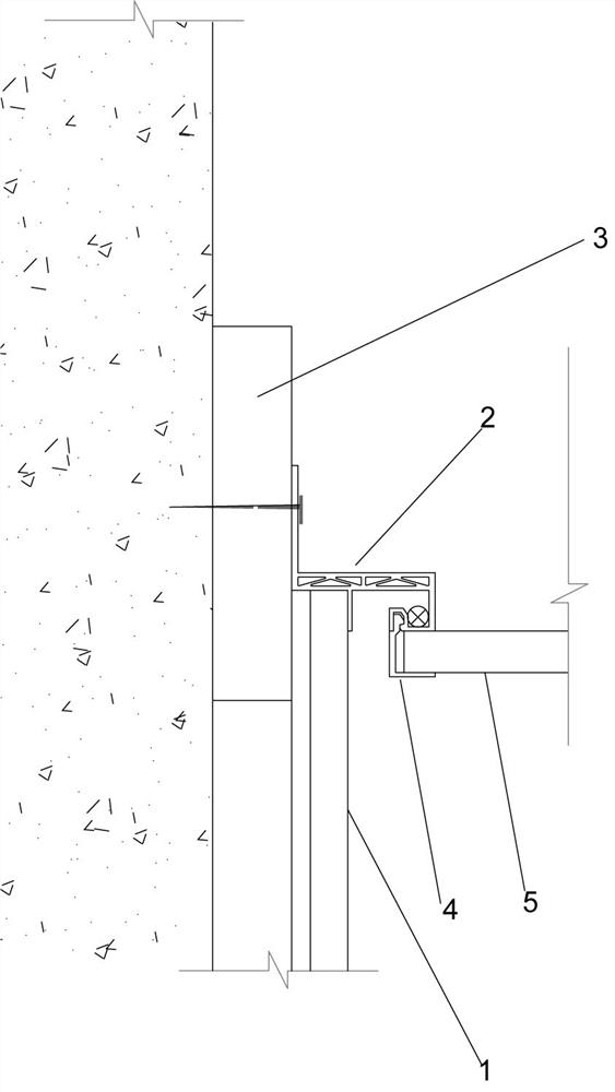 Ceiling structure with embedded lamp groove and installation method
