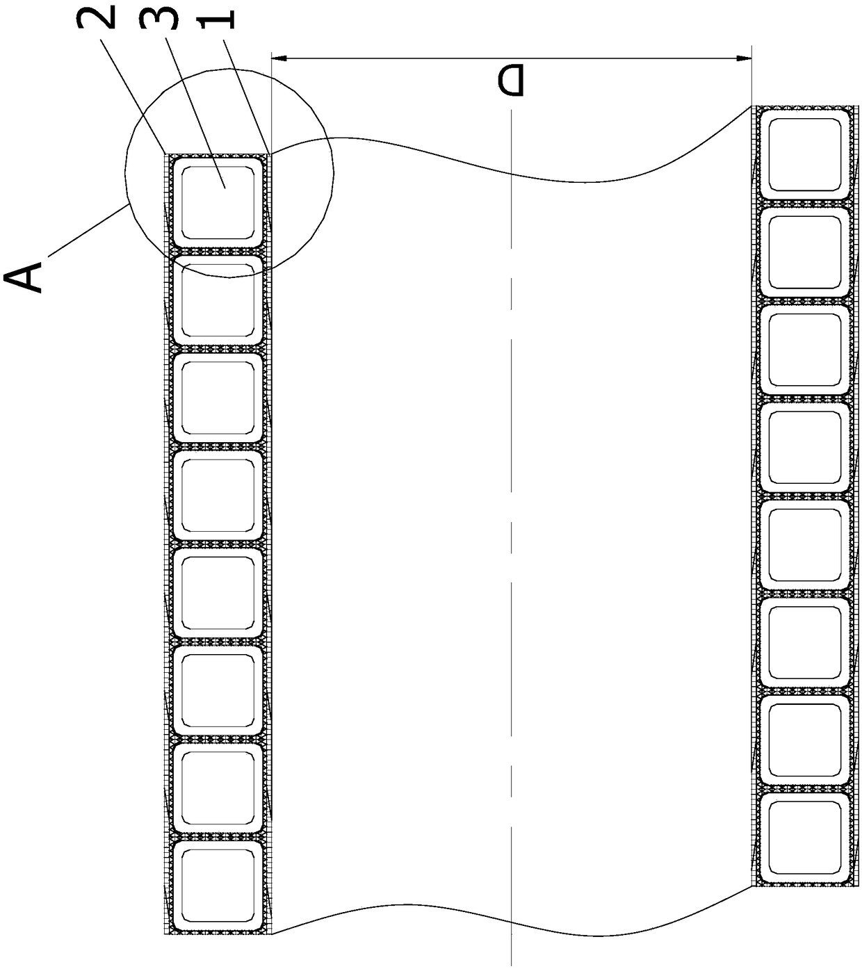 Hollow-wall pipe and manufacturing method thereof