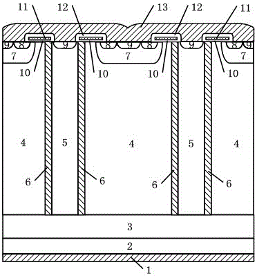 An n-type insulated gate bipolar transistor structure