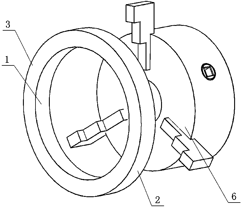 Tooling clamp for processing insulating collar turning and method for processing same