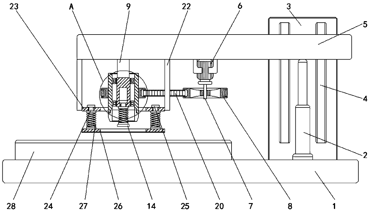 Electrode slice cutting device for drainage sodium-ion battery production