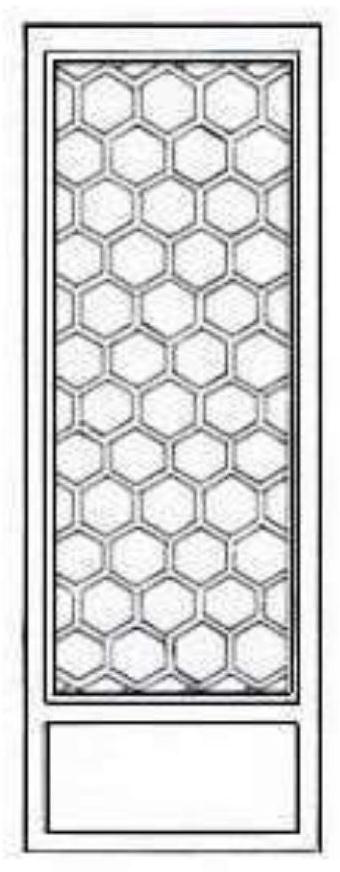 A unitized aluminum lattice glass curtain wall system and its manufacturing method