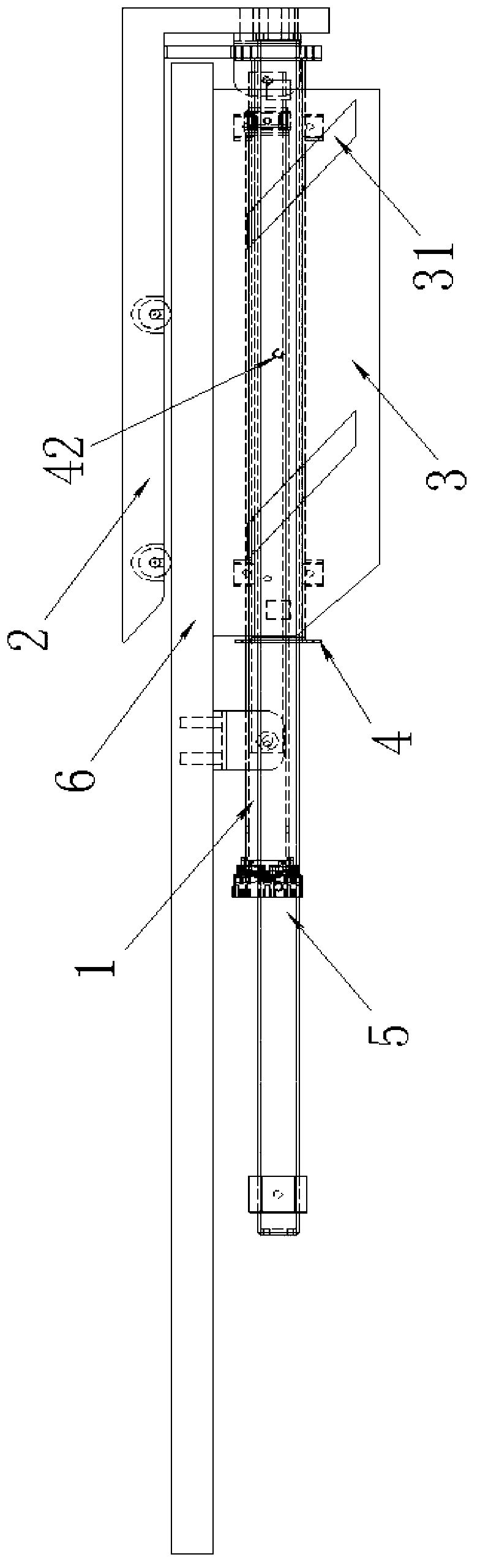 Caravan horizontal pushing mechanism