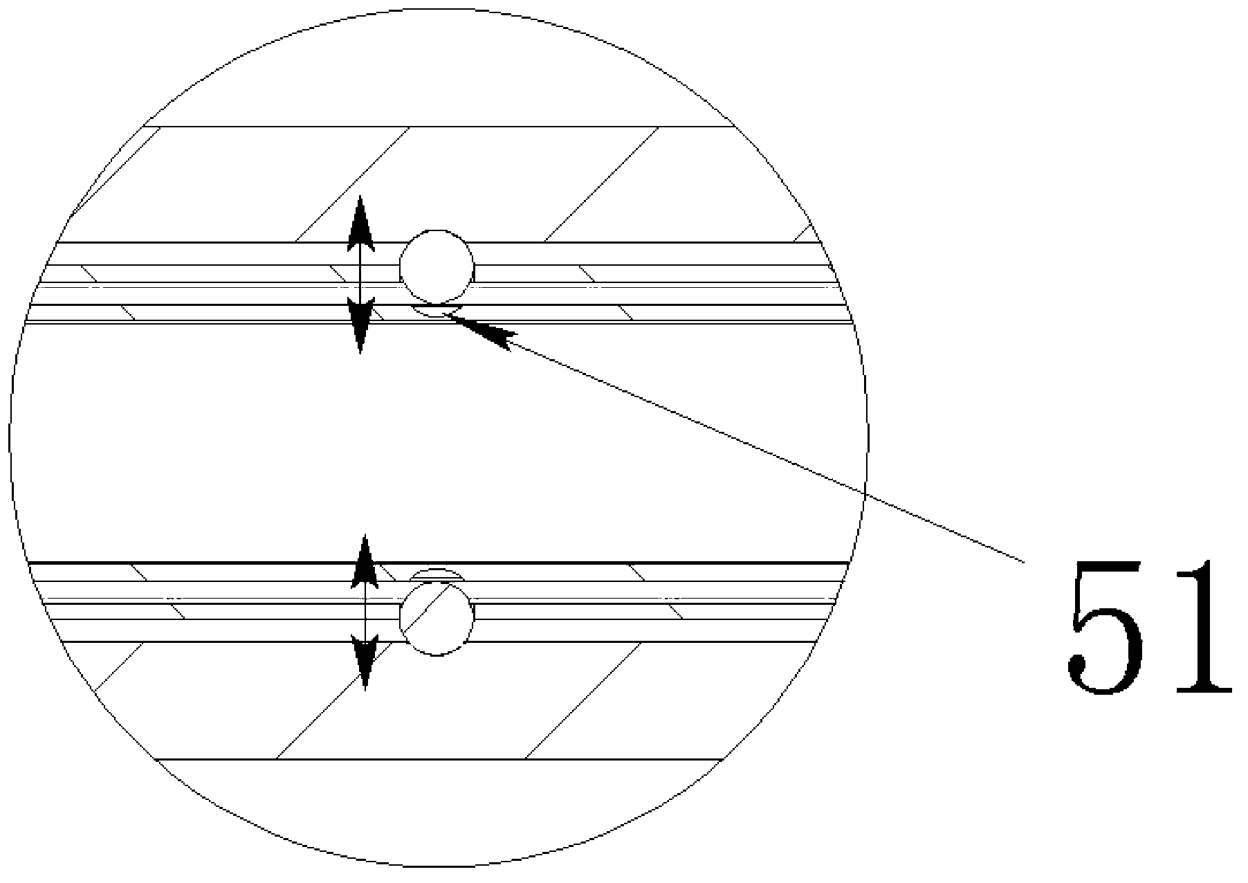 Caravan horizontal pushing mechanism