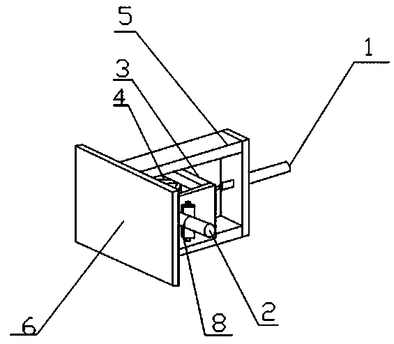 A double-eared oil cylinder pouring riser removal machine