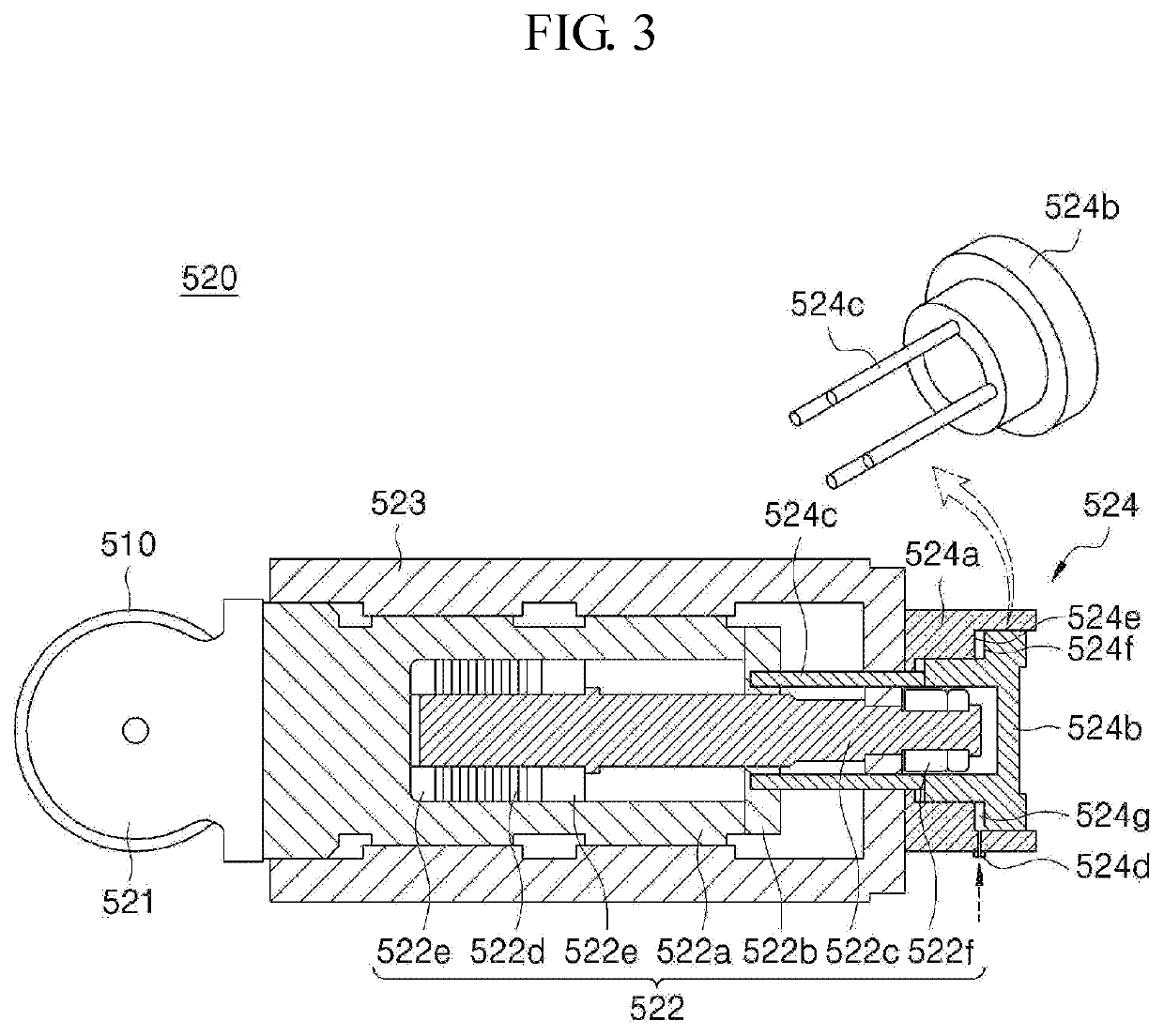 Roller assembly, casting apparatus, and roller separating method for same