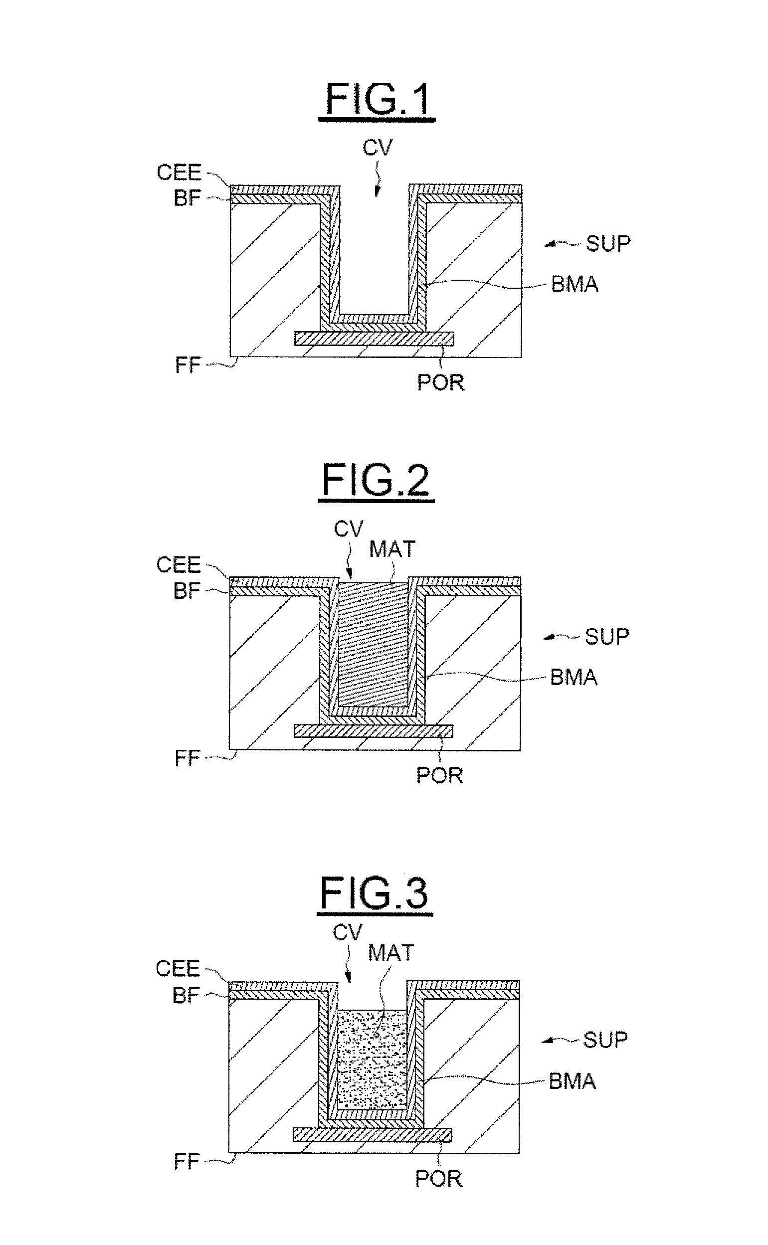 Process for producing at least one through-silicon via with improved heat dissipation, and corresponding three-dimensional integrated structure