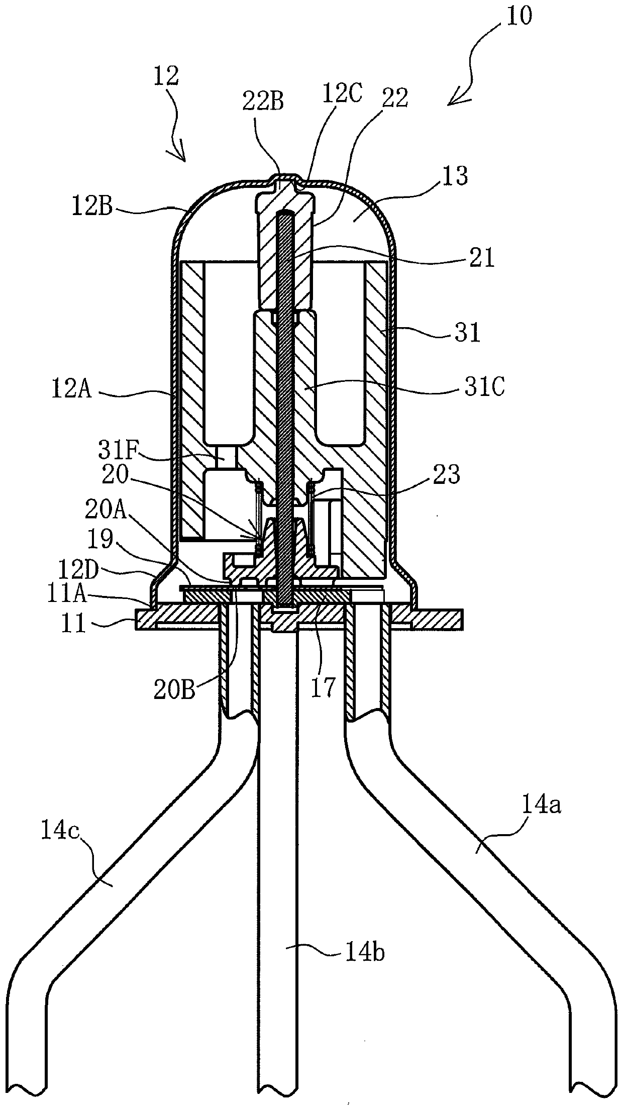 Electrically operated valve, and cooling ststem using electrically operated valve