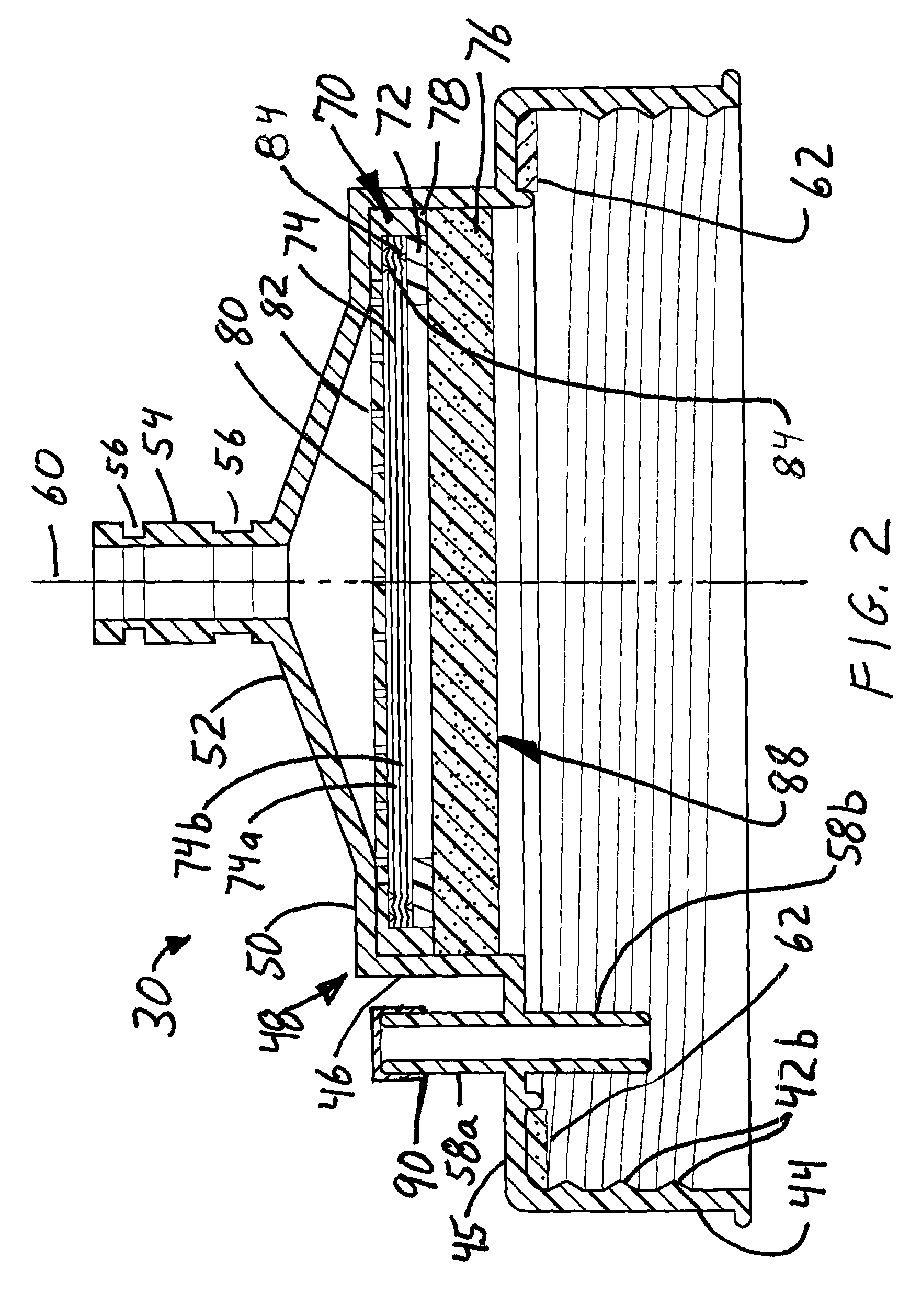 Cap with filter and transfer apparatus