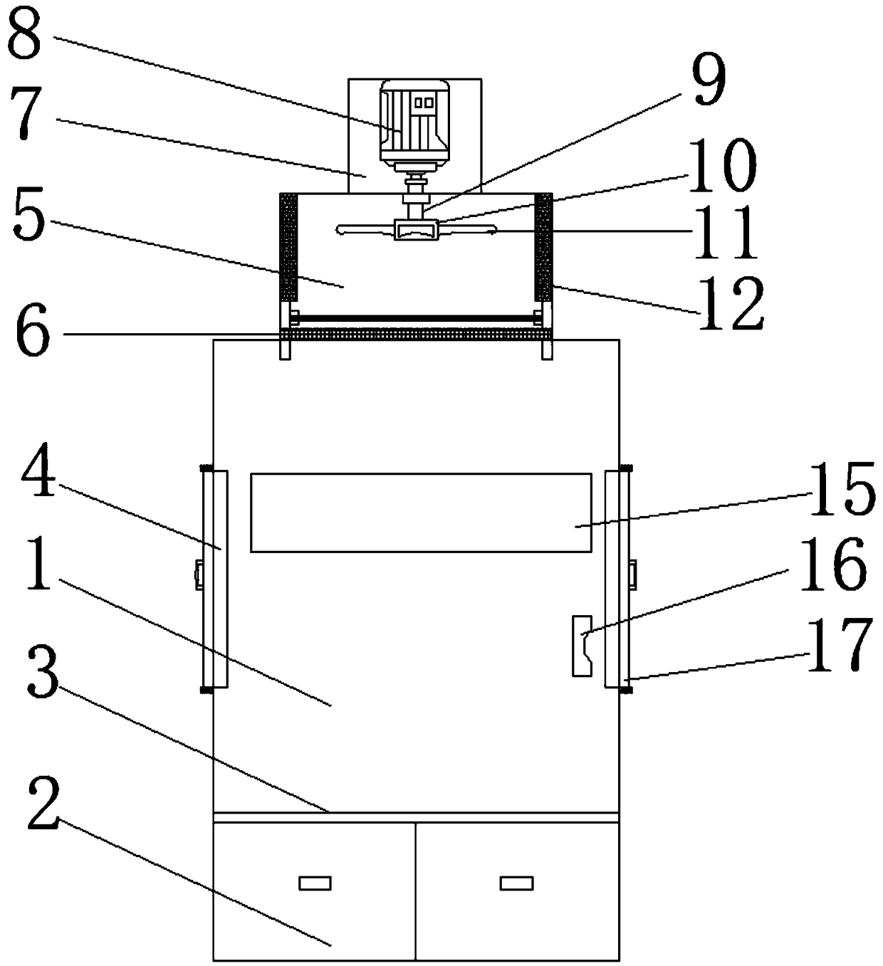 Wardrobe capable of achieving air exchanging and dehumidifying